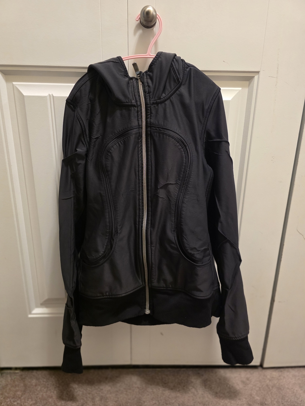 Lululemon Black Hooded Zip Jacket